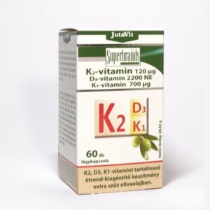 JutaVit K2 – D3 – K1-vitamin 60 db