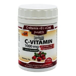 JUTAVIT C - vitamin 1000 mg D3 + cink + csipkebogyó kivonat retard 100DB