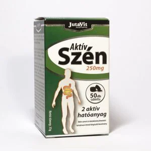 Aktív Szén tabletta 250mg 50 tabletta