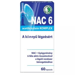 Dr. Chen NAC 6 N-Acetil L-Cisztein immunerősítő és nyákoldó komplex kapszula – 60db