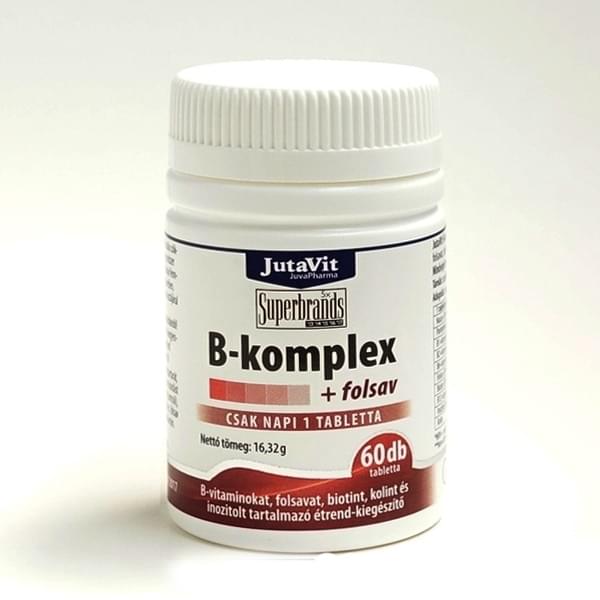 JutaVit B-komplex + folsav tabletta 60X
